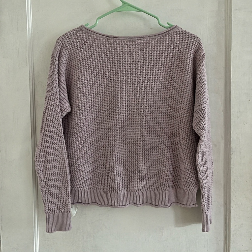 Lavender Knit Women's Hollister Sweater - Picture 2 of 3